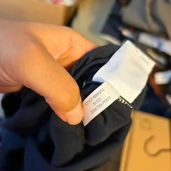 Nwt J.Crew Navy Blue Relaxed Pocket Tee - Picture 5 of 6